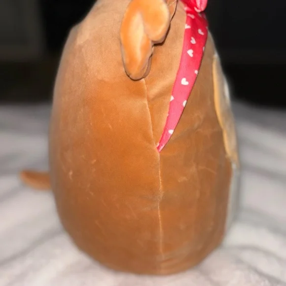 Squishmallow Andres the Sheltie Dog Valentine Pink Bandana 11” NWT Squishmallows - Picture 7 of 7